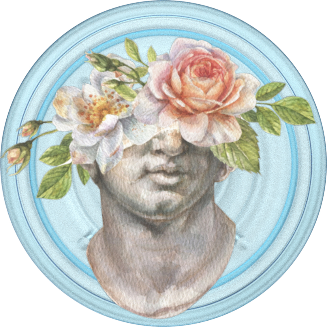 PopSockets - PopGrip - PLT Translucent Floral Bust