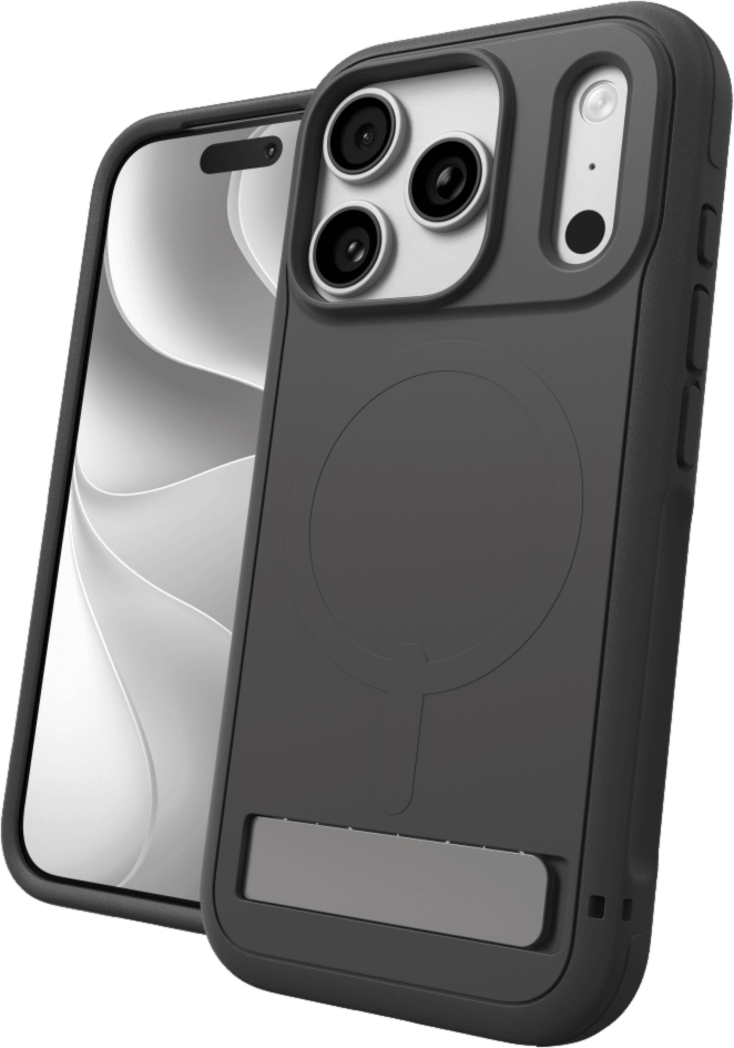 iPhone 18 Pro/17 Pro ZAGG Graphene Sedona Snap Kickstand Case - Robust Grey