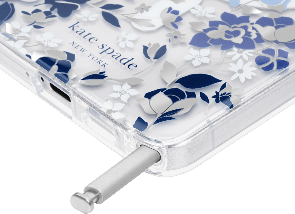 Kate Spade - Étui de protection avec aimant pour Samsung Galaxy S26 Ultra - Bleu Flowerbed