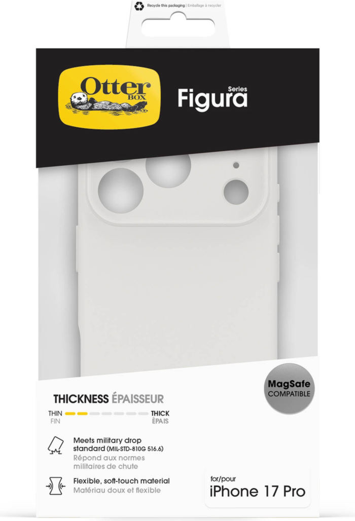 OtterBox 77000685 Étui Figura Crema Blanc pour iPhone 17 Pro