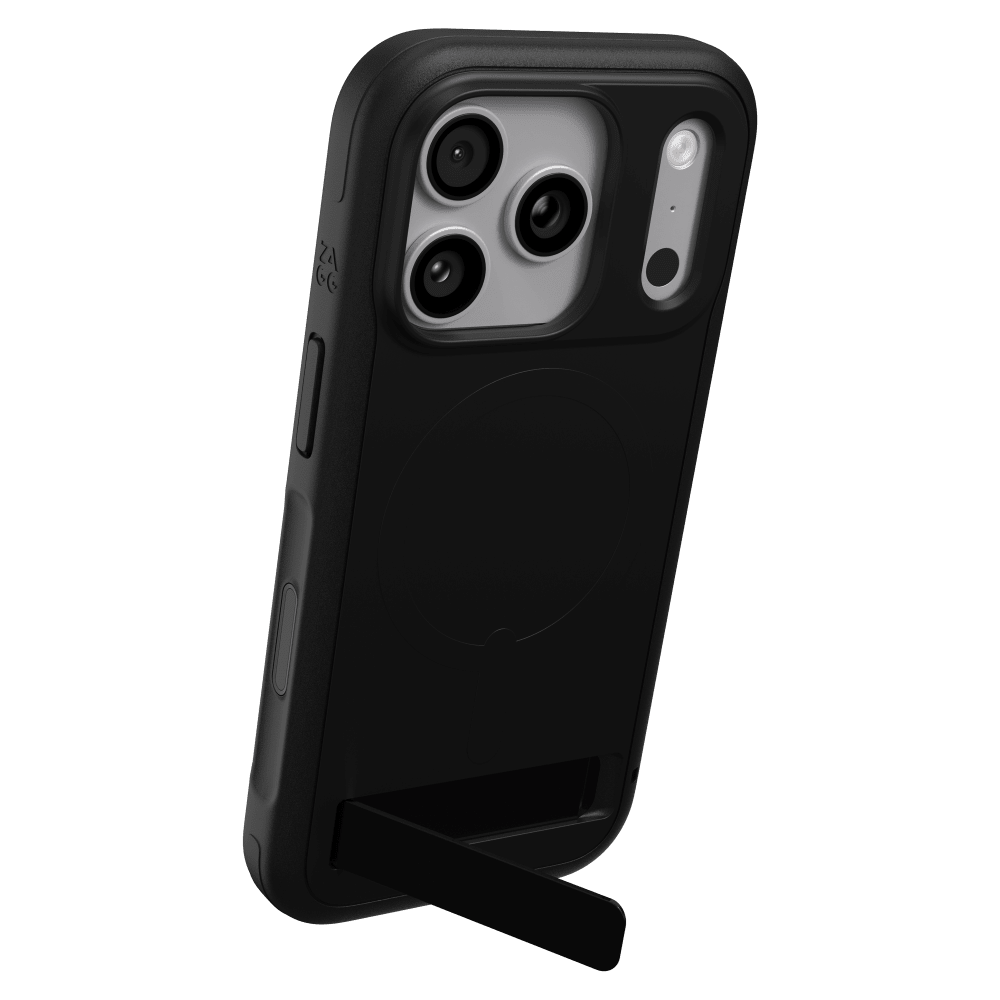 ZAGG - Étui Sedona Snap MagSafe avec support pour Apple iPhone 18 Pro/17 Pro - Noir
