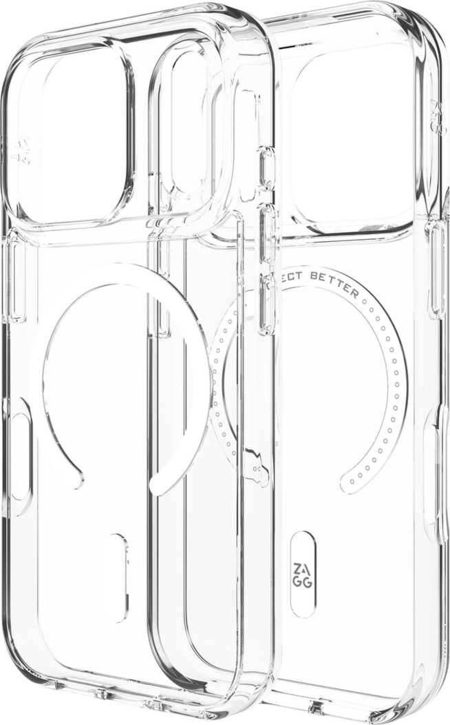 ZAGG - Étui Crystal Palace Snap MagSafe Lite pour Apple iPhone 18 Pro/17 Pro - Clair