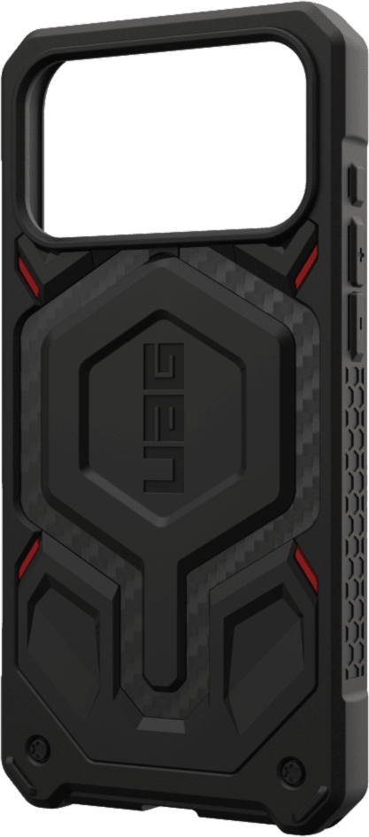 Urban Armor Gear (UAG) - Monarch Pro Case for Apple iPhone 17 Pro Max - Carbon Fiber Black and Red