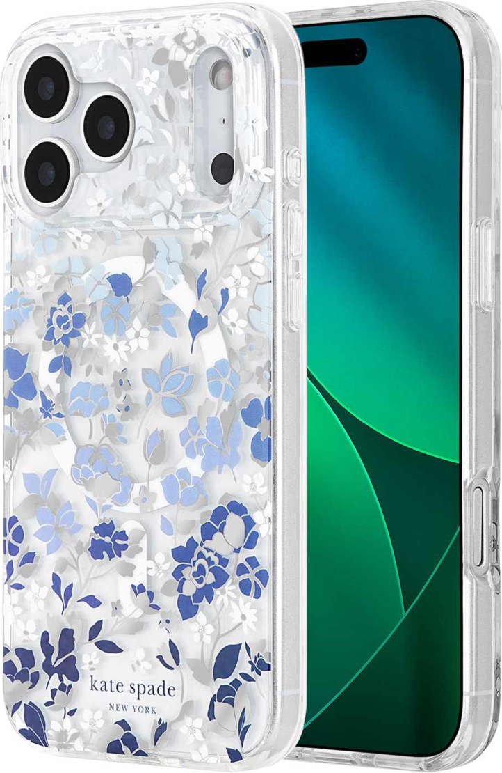 Kate Spade - Protective MagSafe Case Flowerbed Blue for iPhone 18 Pro Max/17 Pro Max