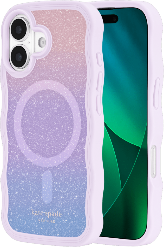 Kate Spade - Wavy MagSafe Case Opal Glitter for iPhone 17