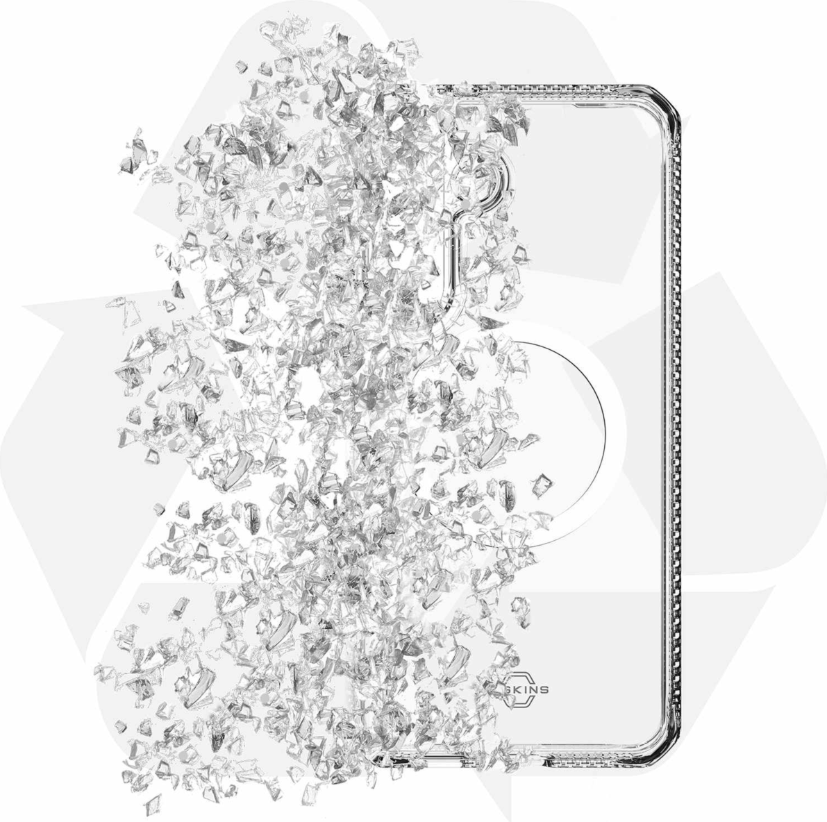 ITSKINS SG6FHMACRTRSP Étui Hybrid_R Clear avec Magnets pour Samsung Galaxy S26 FE/Galaxy S25 FE