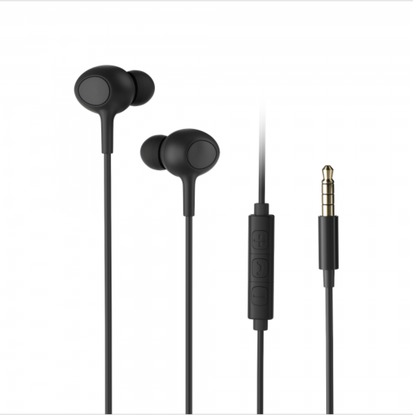 AXS Wired Earbuds with 3.5 mm Connector | Black