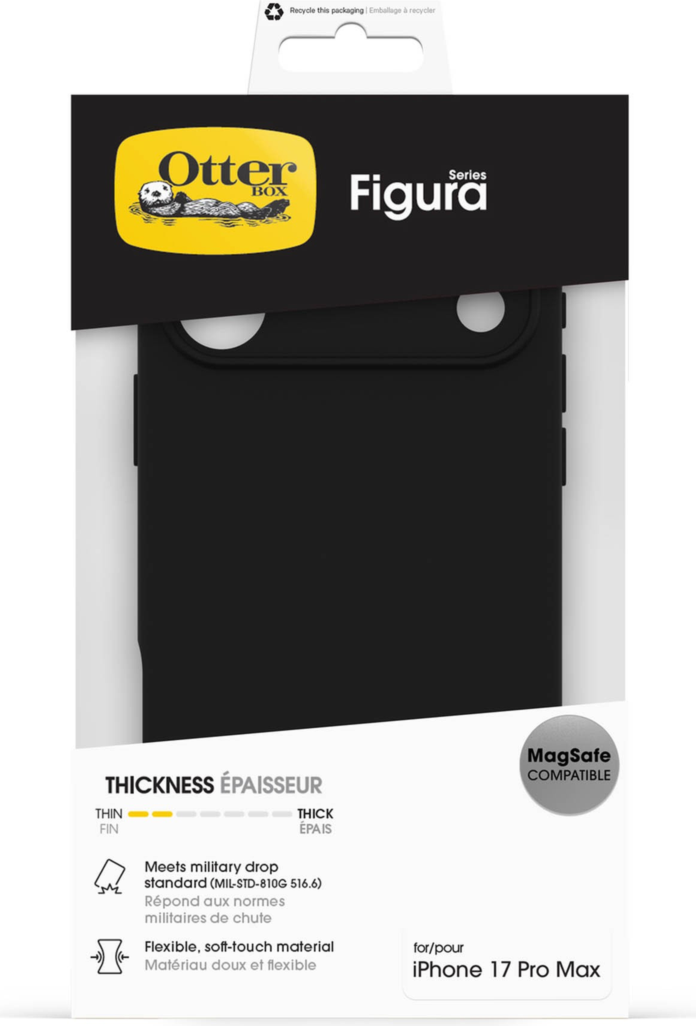 OtterBox 77000643 Étui Figura Noir pour iPhone 17 Pro Max