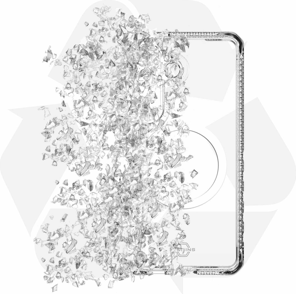ITSKINS - Hybrid_R Clear MagSafe Case for Samsung Galaxy S26 Plus - Clear