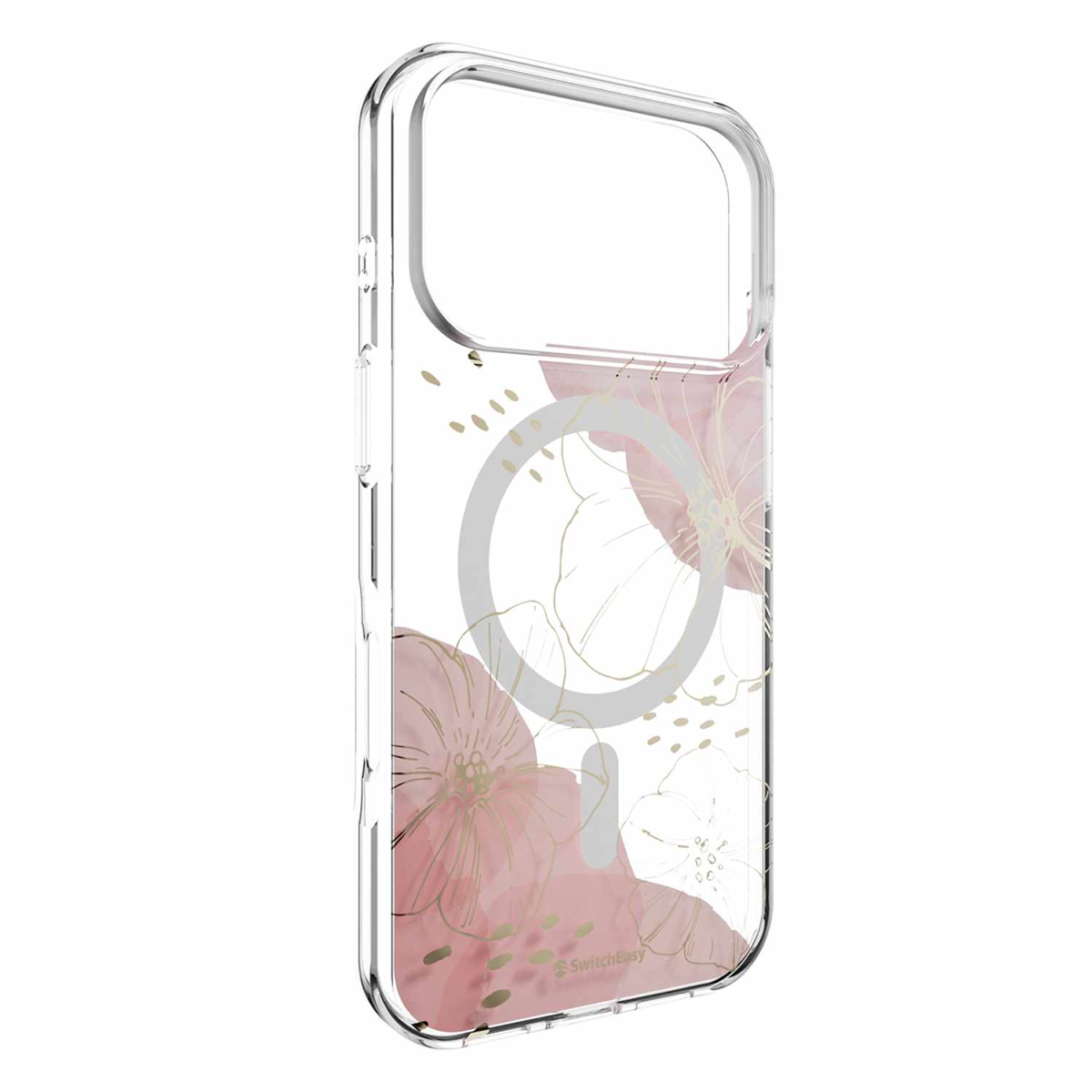 SwitchEasy - Fleur M3D Patterned Protective Case Gold for iPhone 18 Pro/17 Pro