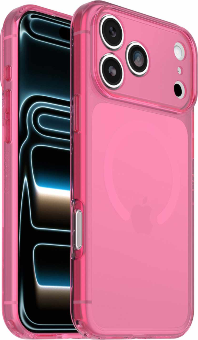 OtterBox - Lumen Clear MagSafe Case Heartspur Pink for iPhone 18 Pro Max/17 Pro Max