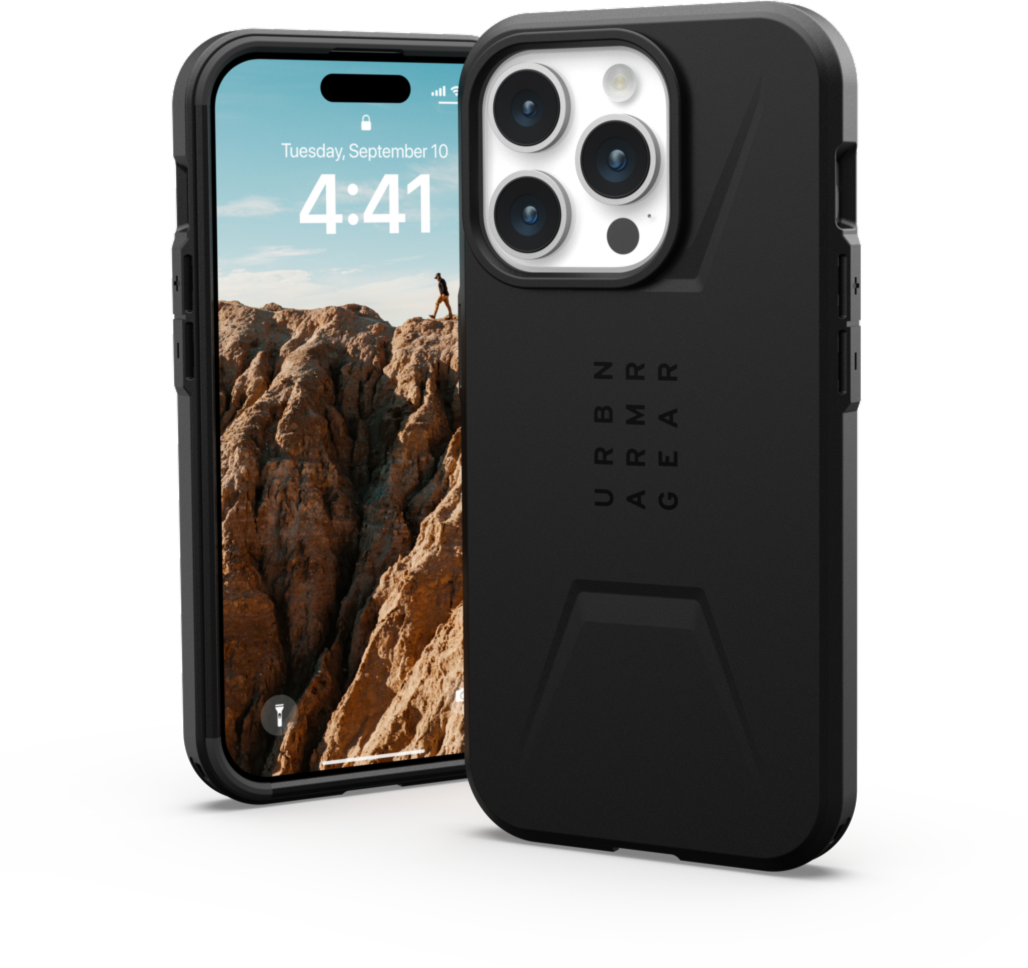 iPhone 15 Pro UAG Civilian MagSafe Case - Black