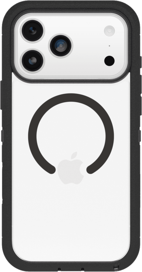 OtterBox 7798469 Étui Defender Pro XT Clear MagSafe avec Contrôle de la Caméra Dark Side (Noir) pour iPhone 17 Pro Max