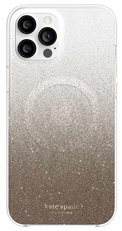 Kate Spade NY - Hardshell w/ MagSafe for iP 12 Pro Max - Champagne Glitter