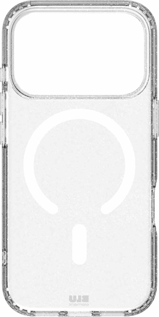 Blu Element - Boîtier MagSafe robuste DropZone transparent pailleté pour iPhone 17 Pro