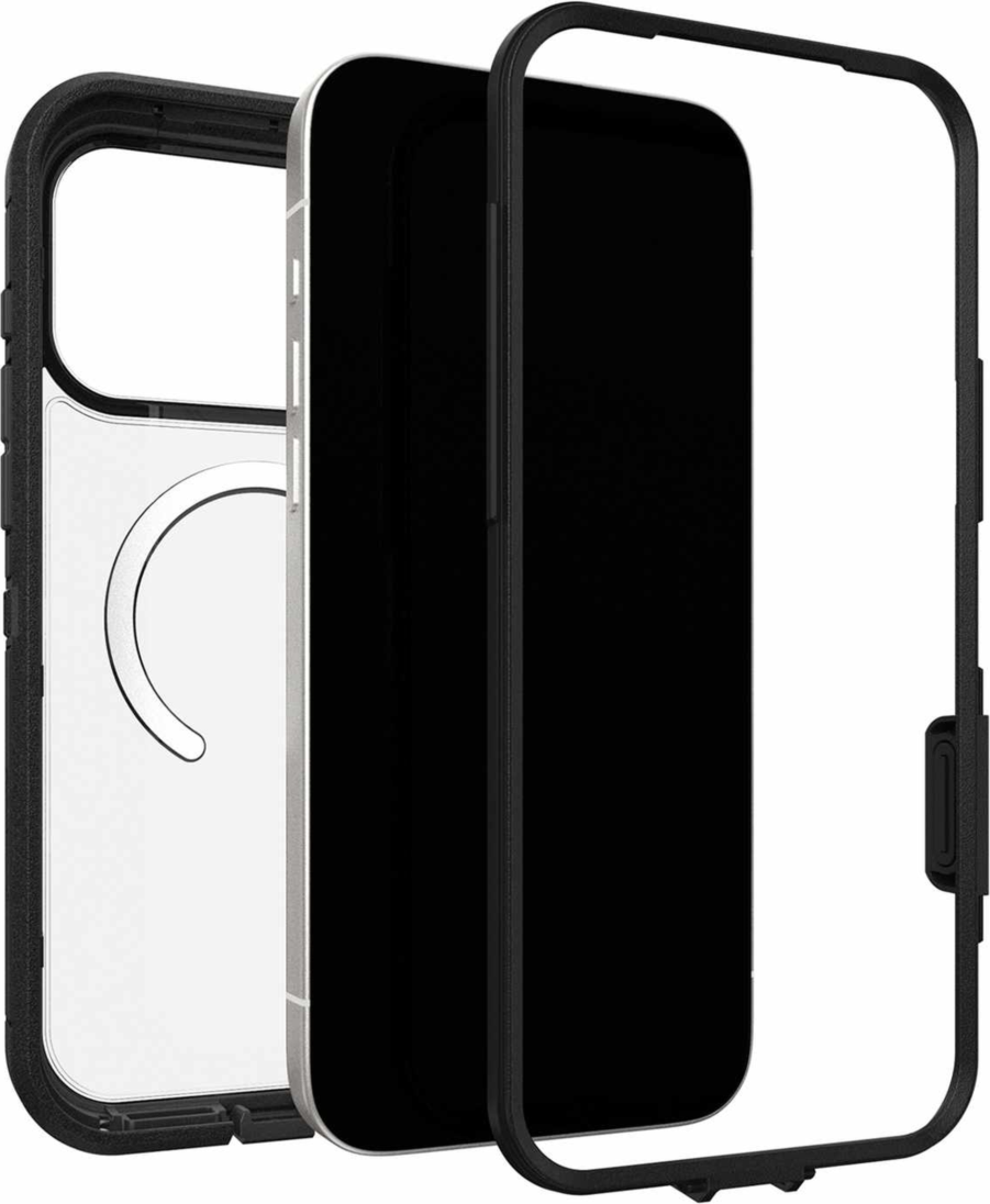 OtterBox - Defender Pro XT MagSafe Case with Holster Dark Side (Black) foriPhone 17 Pro Max in Bulk Packaging