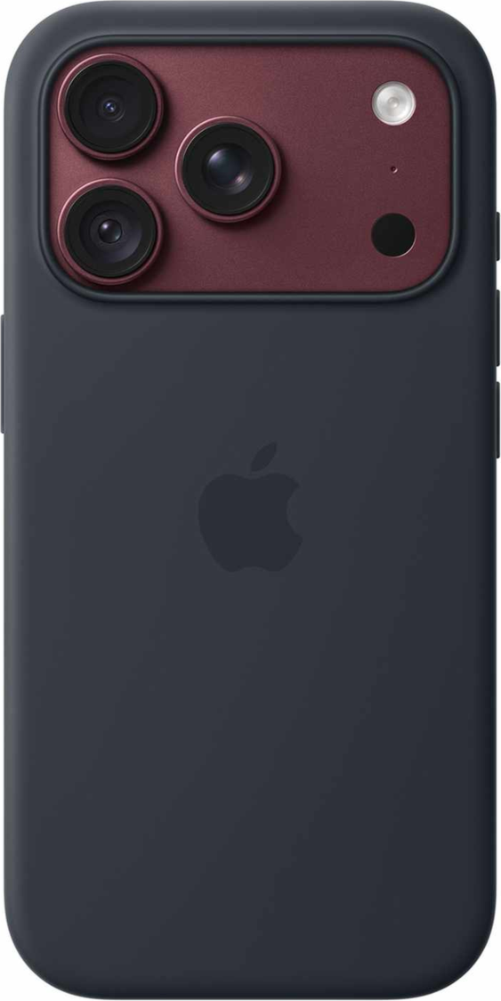Apple - Silicone Case with MagSafe Navy Blue for iPhone 18 Pro