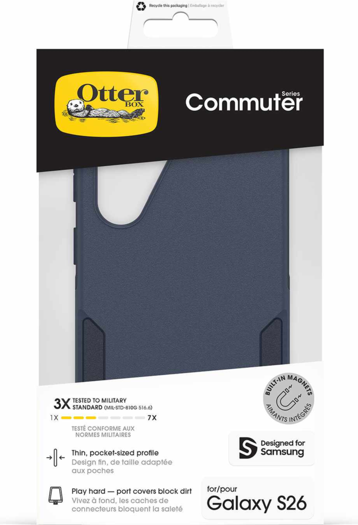 OtterBox - Commuter Case w/Magnets Blue Sentiment for Samsung Galaxy S26