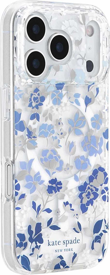 Kate Spade - Protective MagSafe Case Flowerbed Blue for iPhone 18 Pro/17 Pro
