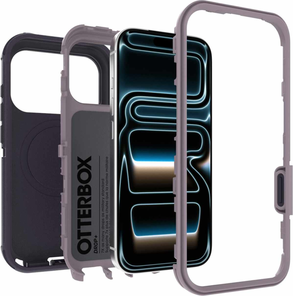 OtterBox - Defender Pro MagSafe Case Adomania Purple for iPhone 18 Pro/17 Pro
