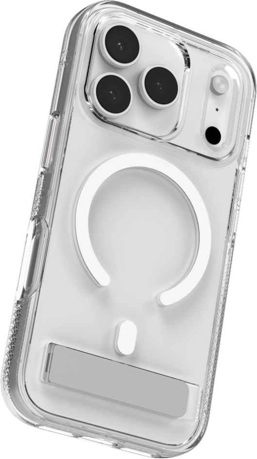 ZAGG - Coque Crystal Palace Snap avec support pour Apple iPhone 17 Pro - Transparent