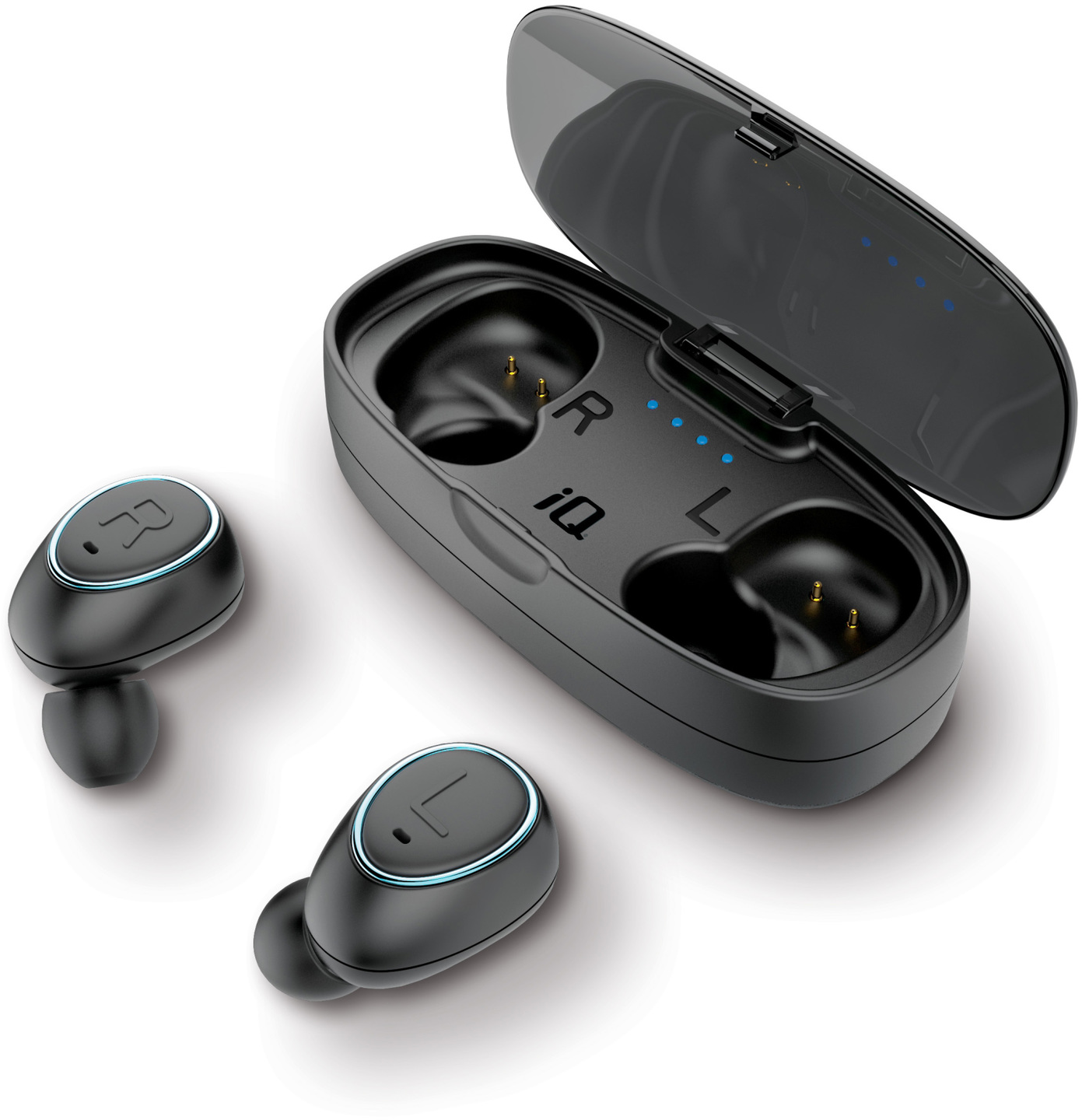 True Wireless Podz with Charging Case - Black