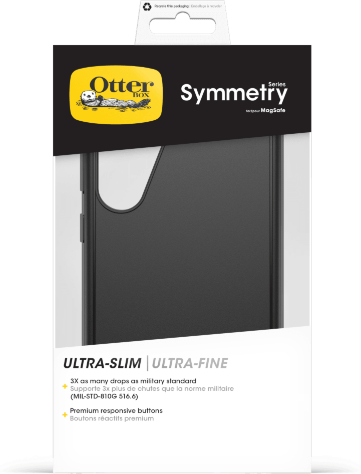 Slim but tough, the OtterBox Symmetry Series with Magnets offers style and protection in a one-piece design and features built-in magnets to provide perfect alignment for fast charging.