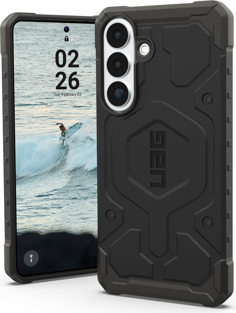 <p>Designed with action and adventure in mind, the UAG Pathfinder case provides serious protection with a modern classic look and a built-in magnetic module.</p>