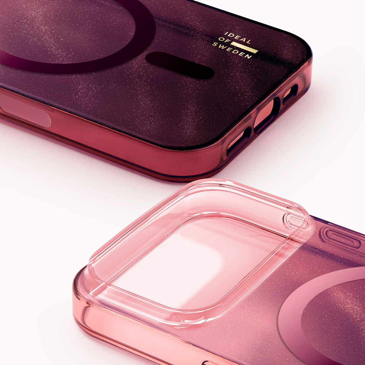 Ideal of Sweden - Glitter Glow MagSafe Case Cherry Lacquer for iPhone 18 Pro Max/17 Pro Max
