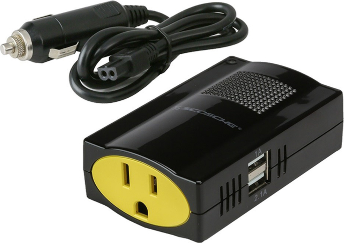 Scosche InVERT 150w Portable Power Inverter - Black & Yellow