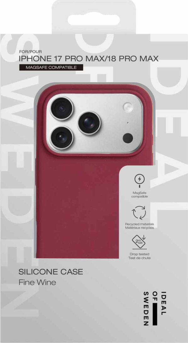 Ideal of Sweden - Silicone MagSafe Case Fine Wine for iPhone 18 Pro Max/17 Pro Max