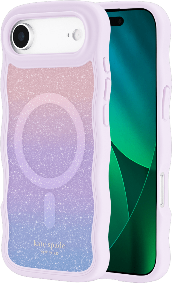 Kate Spade KS057494 Étui Wavy MagSafe Opal Glitter pour iPhone Air