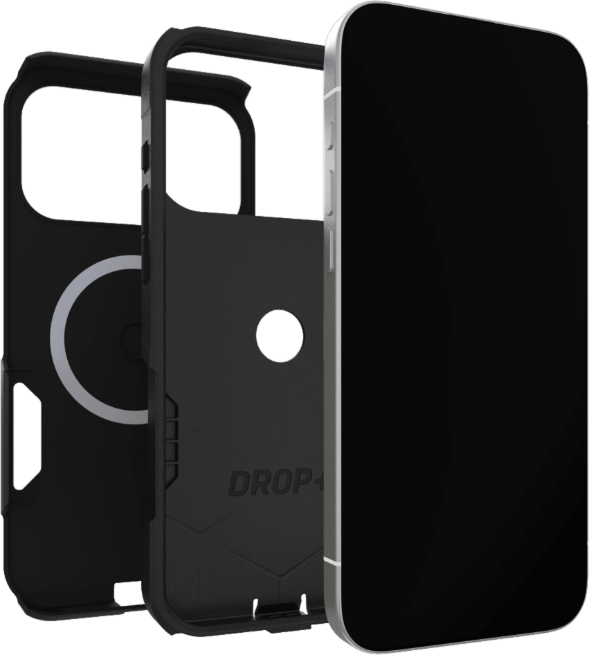 The OtterBox Commuter Series with MagSafe is a rugged, pocket-friendly case offering 3X military standard drop protection and features built-in magnets for MagSafe accessories.