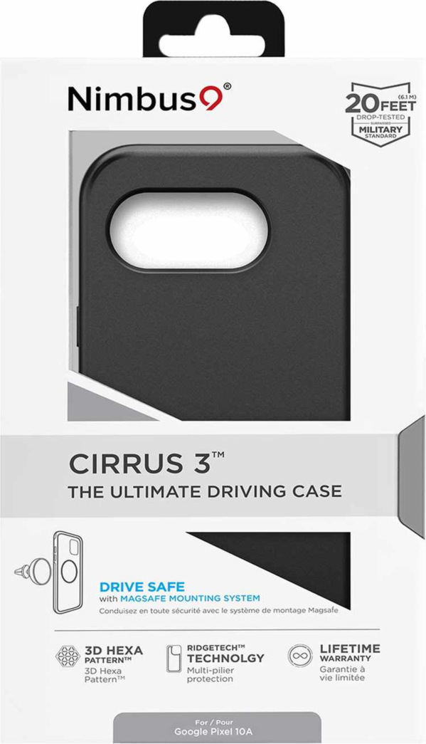 Nimbus9 N9C3MSGOOGPL10ABLK Étui Cirrus 3 avec Magnets Noir pour Google Pixel 10a