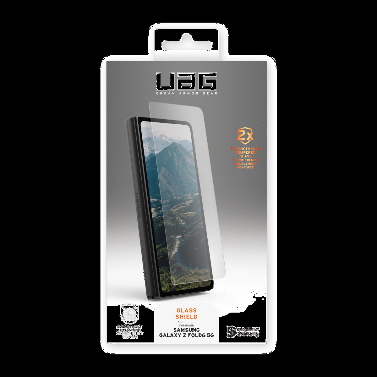 The UAG Glass Shield screen protector is built to withstand daily use and then some with up to 6 ft of drop protection.