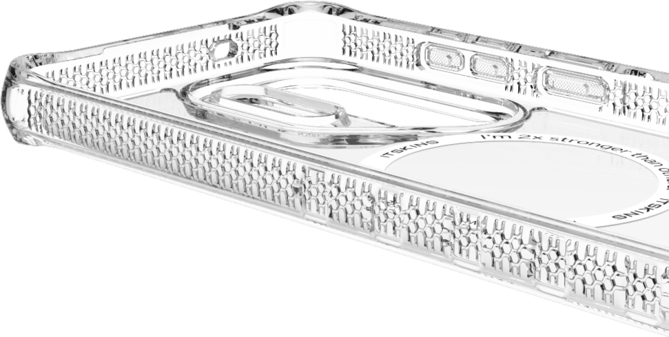 ITSKINS SGYUHMACRTRSP Étui Hybrid_R Clear avec Magnets pour Samsung Galaxy 6.9