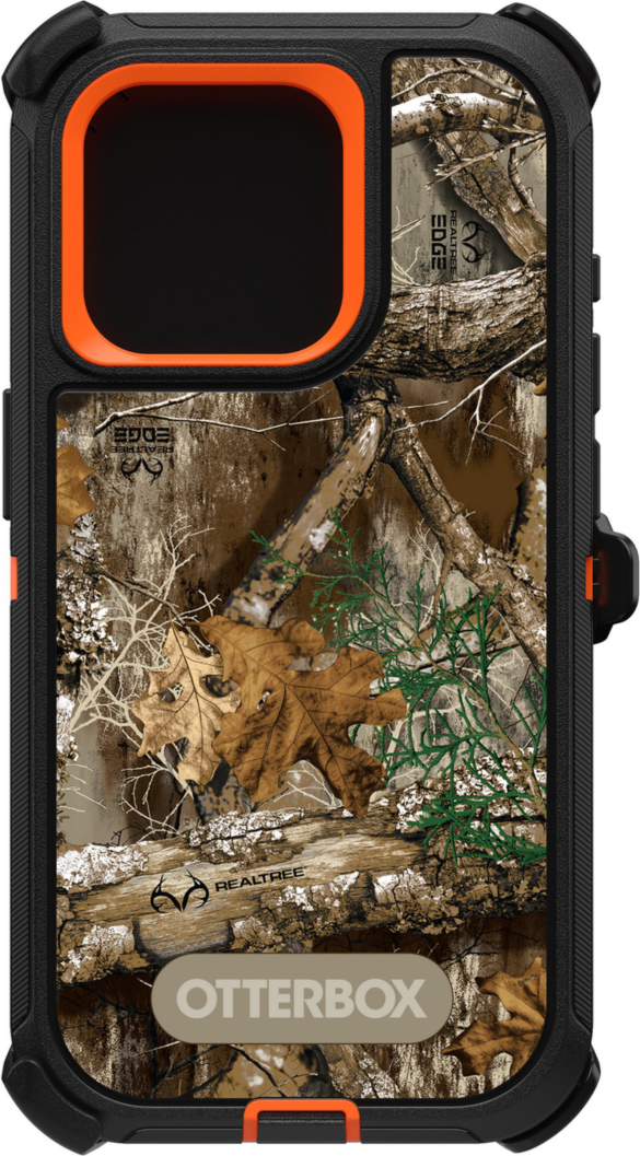 iPhone 15 Pro Otterbox Defender Graphics Series Case - Black (RealTree Edge)