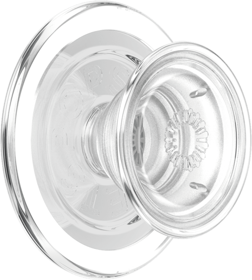 PopSockets 806827 PopGrip pour MagSafe Rond avec Anneau Adaptateur Clear