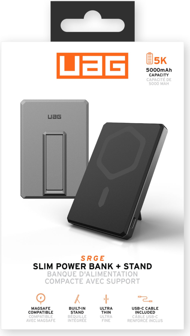 UAG 9B4417114030 Batterie Ultra Fine 5K mAh + Support Noir/Gris