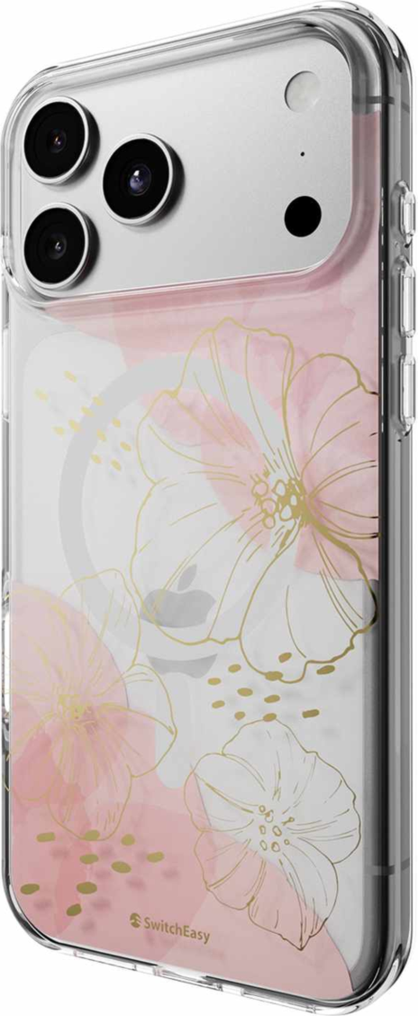SwitchEasy - Fleur M3D Patterned Protective Case Gold for iPhone 18 Pro Max/17 Pro Max