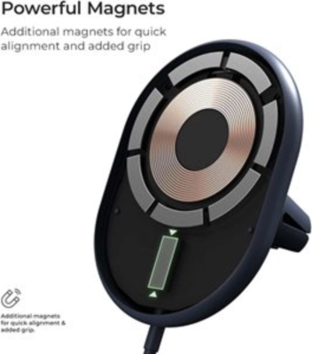 iOttie - Velox Magnetic Wireless Air Vent Car Mount 7.5W