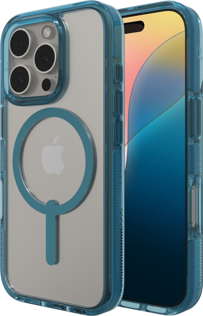 iPhone 16 Pro ZAGG Graphene Santa Cruz Snap Case - Retro Blue