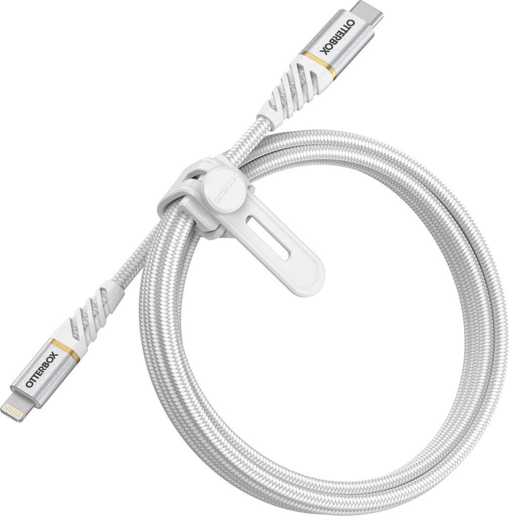 OtterBox (100cm) USB-C to Lightning Braided Charge and Sync Cable - White