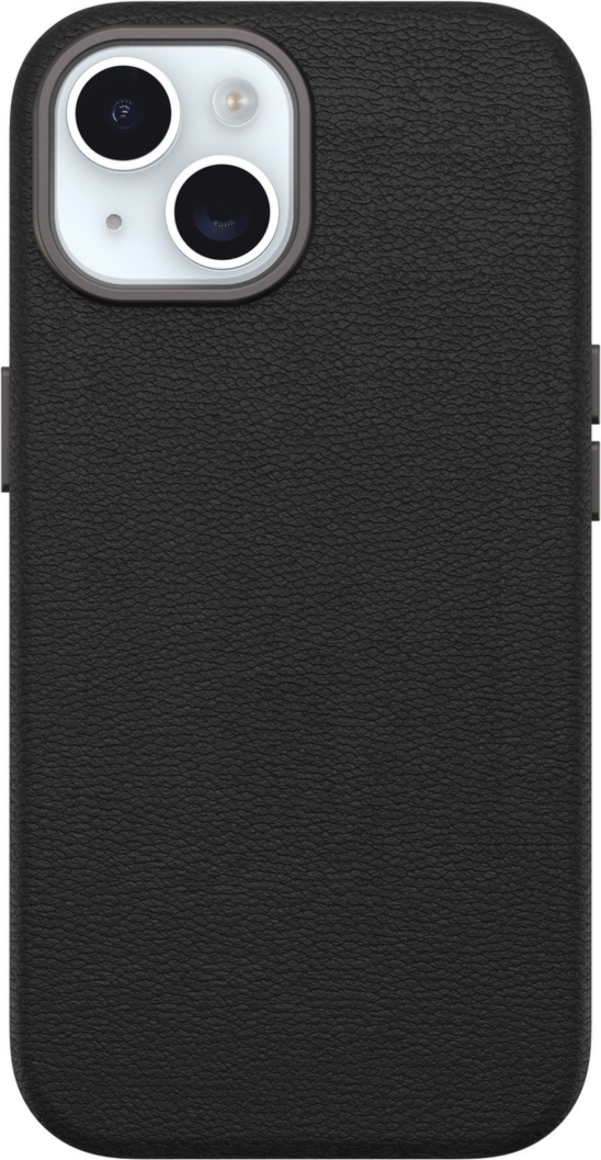 Otterbox - Symmetry Cactus Leather Case For Apple Iphone 15 - Noir Ash