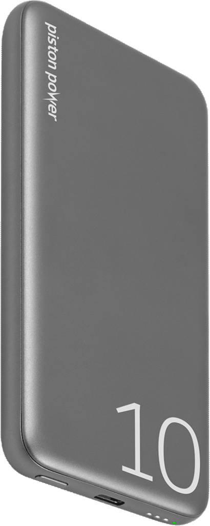 LOGiiX Piston Power 10000 mAh Banque d'alimentation en aluminium - Gris graphite