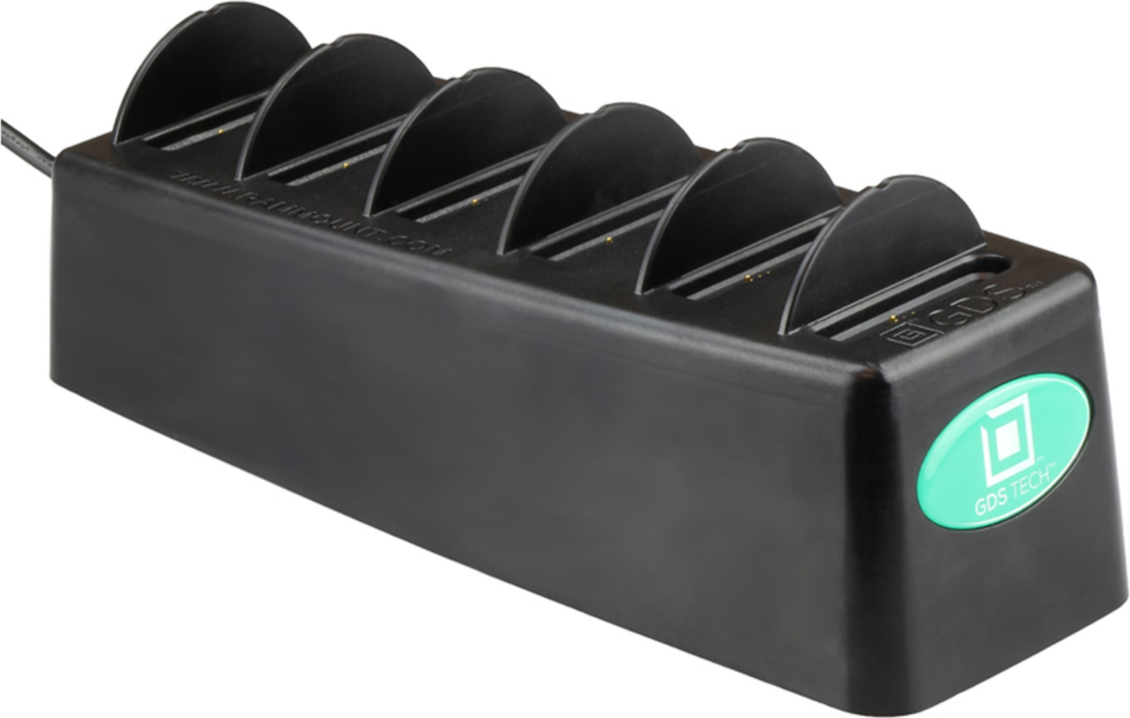 <p>The GDS 6-Port Charger works with any device in an IntelliSkin and can charge up to six devices at a time.</p>