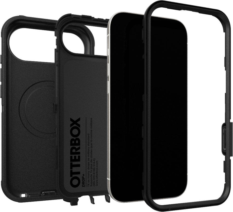OtterBox - Defender Pro MagSafe Case w/Camera Control Black for iPhone Air