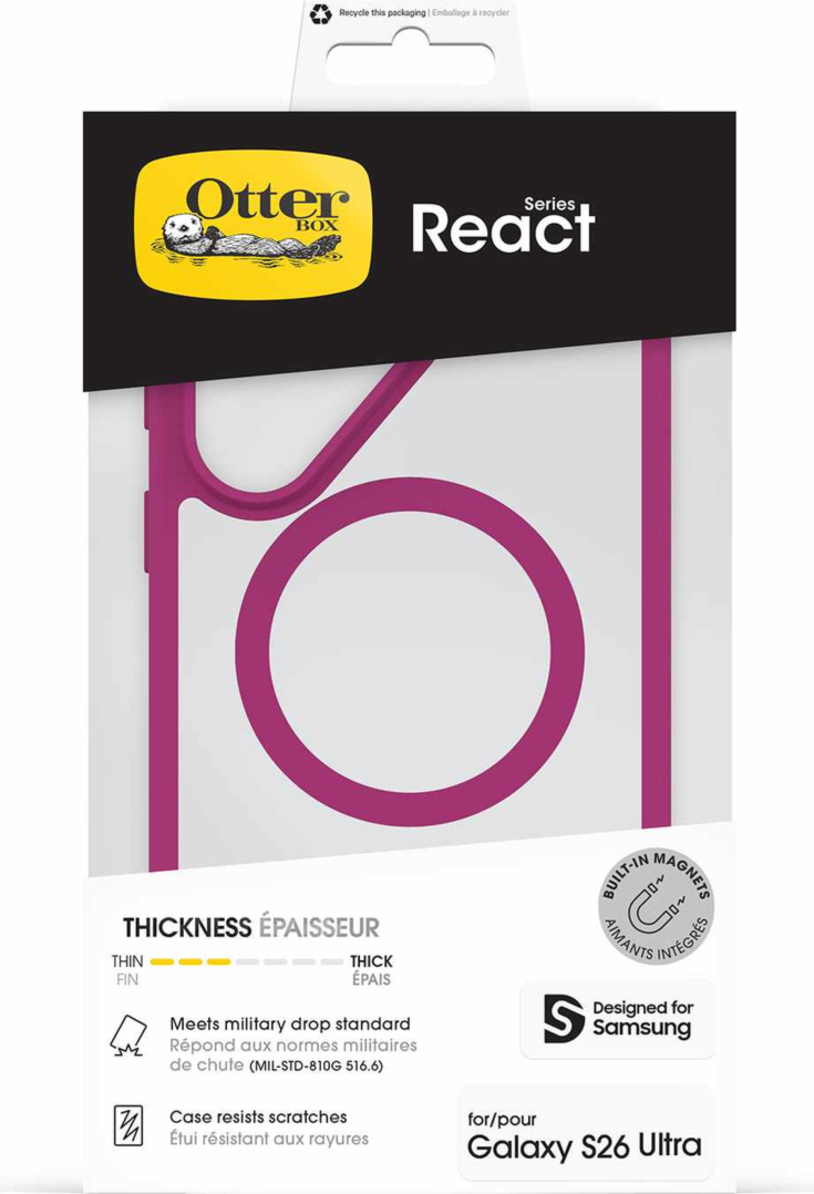 OtterBox 7799922 Étui Profile avec Magnets Pink Awakening pour Samsung Galaxy S26 Ultra