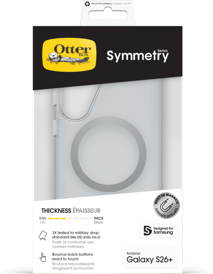 OtterBox - Symmetry Clear Magnetic Case for Samsung Galaxy S26 Plus - Clear