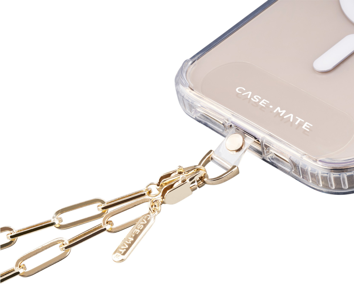 Dragonne en maillons de chaîne universelle pour téléphone de Case-Mate – doré